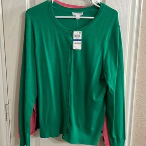 Three cardigans, August Silk and Charter Club